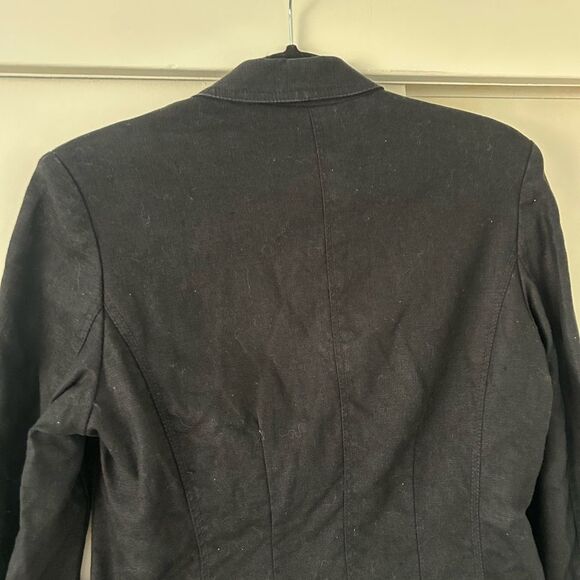 Philippe Adec Black Linen Blazer - Picture 12 of 12